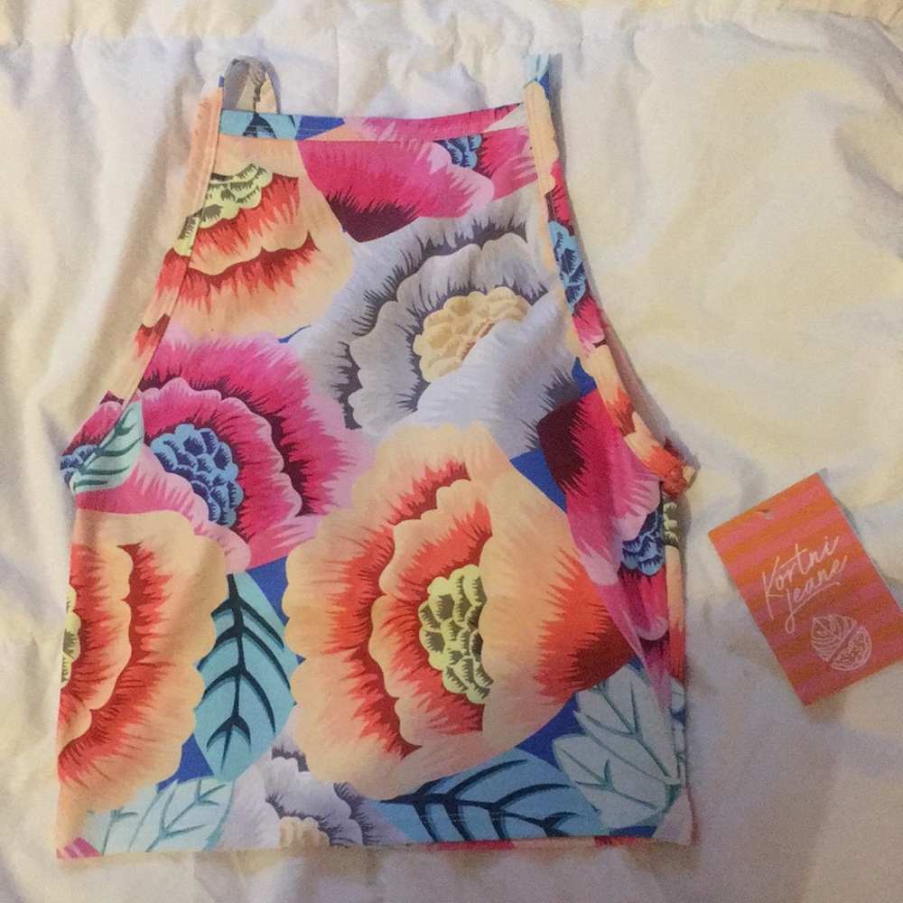 S Oversized floral high rise nwt